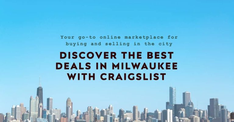 Navigating the World of Craigslist Milwaukee